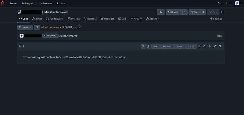 image of a Forgejo future ansible and helm repository